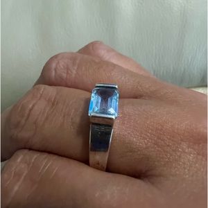 Topaz and Sterling ring